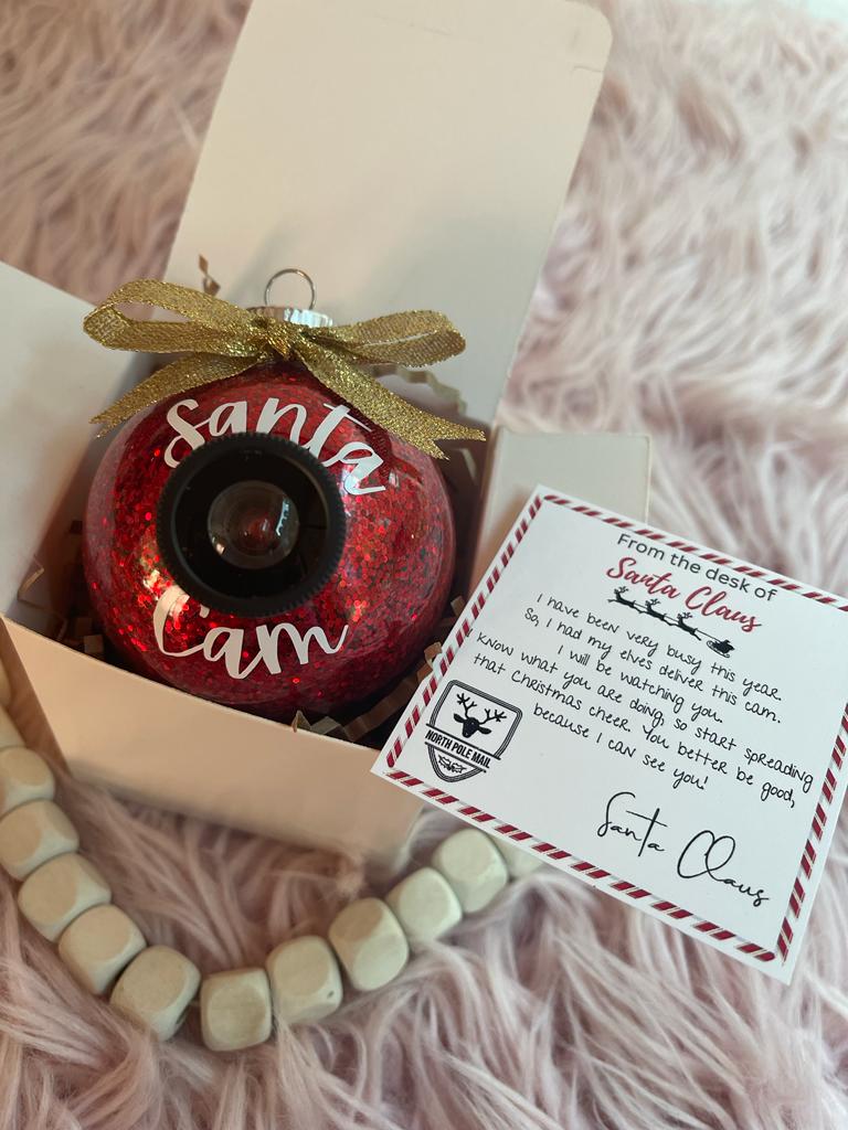 SANTA CAM CHRISTMAS ORNAMENT