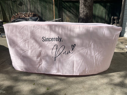 6ft CUSTOM TABLECLOTH