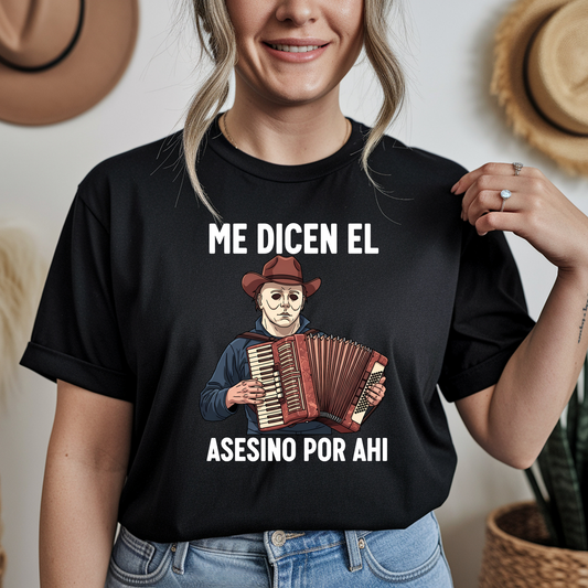 "ME DICEN" BLACK SHIRT (UNISEX)
