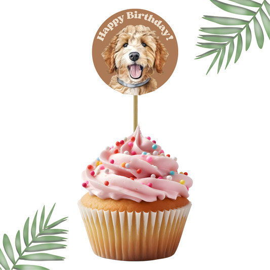 CUSTOM CUPCAKE TOPPERS (12ct)