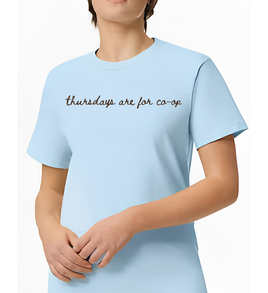 LIGHT BLUE UNISEX ADULT SHIRT "THURSDAY"