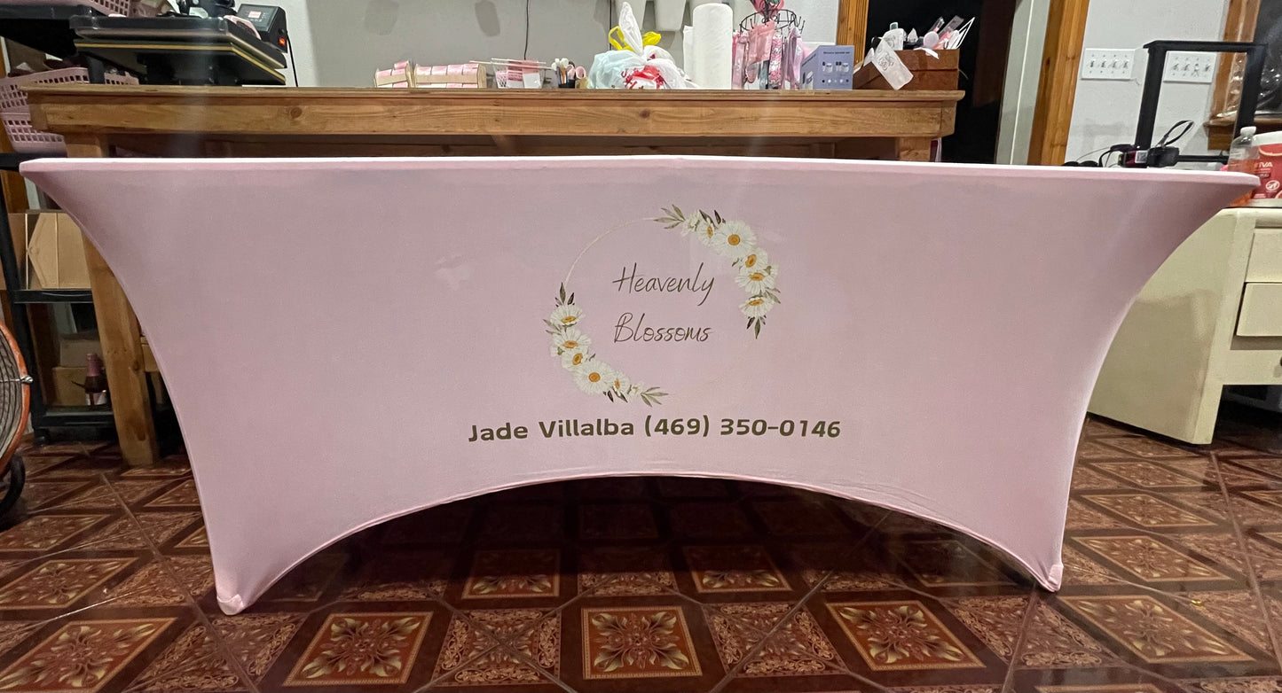 6ft CUSTOM TABLECLOTH